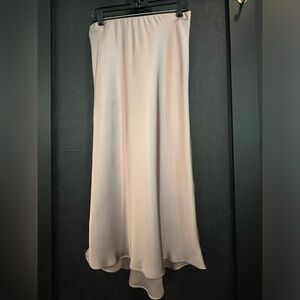 Zara, size M, tobacco color slip skirt.